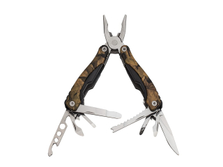 Multitool - vreckový nožík, 10 funkcií - HARDWOOD